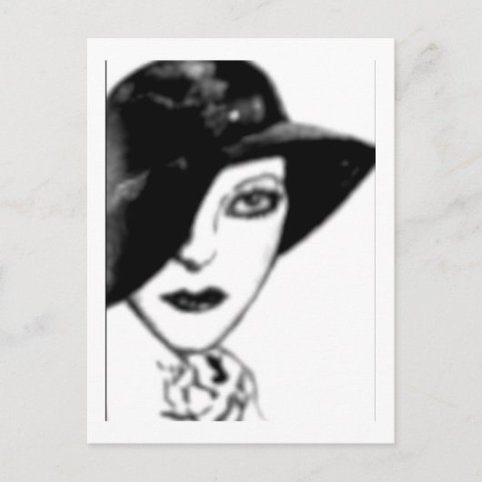 Carte postale vintage - Flapper (Devant)