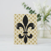 Carte Postale Vintage Fleur de lis (Debout devant)