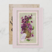 Carte postale vintage Fleurs de Pâques (Devant / Derrière)