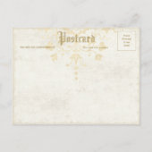 Carte postale vintage Floral (Dos)