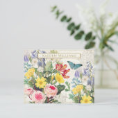Carte postale vintage Floral (Debout devant)
