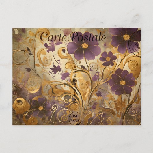 Carte Postale , Vintage Floral 9 (Devant)