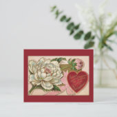 Carte postale vintage Floral Valentine (Debout devant)