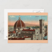 Carte postale vintage Florence Italie (Devant / Derrière)