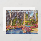 Carte postale vintage Florida Cypress Gardens Trav (Devant / Derrière)