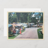 Carte Postale Vintage Florida Trailer Park (Devant / Derrière)