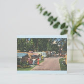 Carte postale vintage Florida Trailer Park (Debout devant)