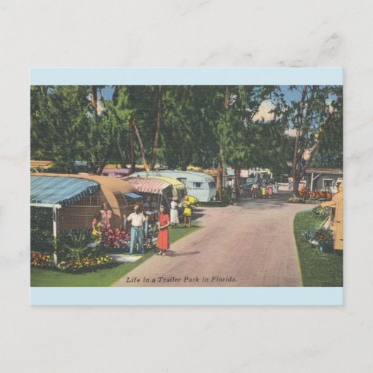 Carte postale vintage Florida Trailer Park (Devant)