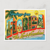 Carte postale vintage Floride (Devant)