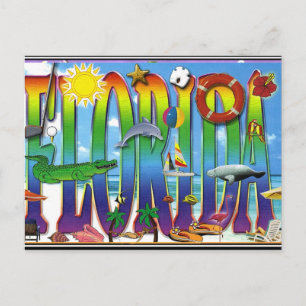 Carte postale Vintage Floride