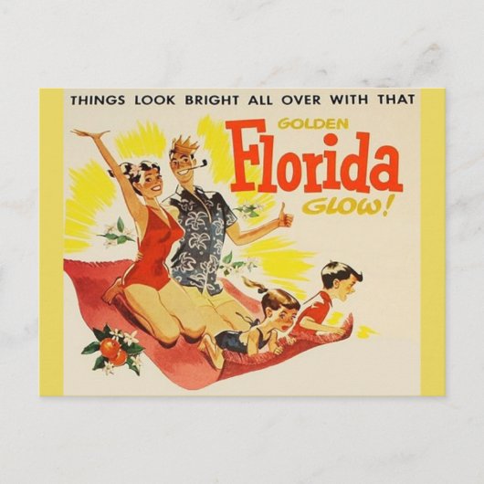 Carte postale vintage Floride (Devant)