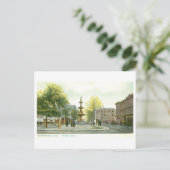 Carte Postale Vintage Fountain Square, Springfield, Ohio (Debout devant)