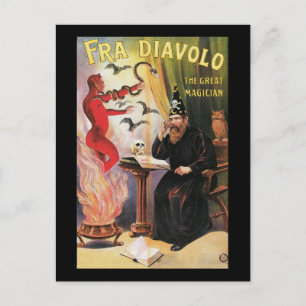 Carte Postale Vintage Fra Diavolo Le Grand Magicien Poster