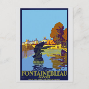 Carte Postale Vintage France Palais Fontainebleau