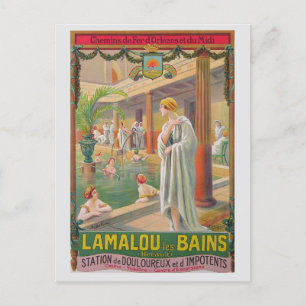 Carte Postale Vintage France Spa Français Hot Springs Travel