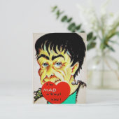 Carte Postale Vintage Frankenstein Valentine (Debout devant)