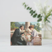 Carte Postale Vintage Frau und Herr, Liebe (Debout devant)