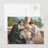 Carte Postale Vintage Frau und Herr, Liebe (Devant / Derrière)