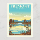 Carte Postale Vintage Fremont Californie (Devant)
