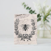 Carte Postale Vintage French Chic Honey Bee (Debout devant)