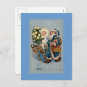 Carte postale "Vintage French Christmas Card" (Devant / Derrière)