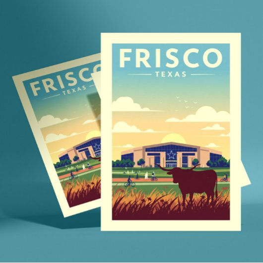 Carte Postale Vintage Frisco Texas