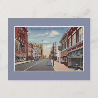 Carte Postale Vintage Front Street Wilmington NC