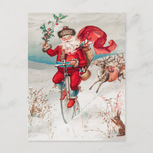 Carte Postale Vintage Funny Père Noël Père Noël Noël