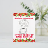 Carte Postale Vintage Funny Sarcastic Line Art Femme (Debout devant)