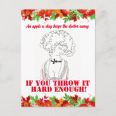 Carte Postale Vintage Funny Sarcastic Line Art Femme (Devant)