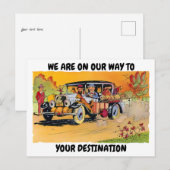 Carte Postale Vintage Funny Travel Destination Modèle (Devant / Derrière)