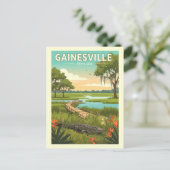 Carte Postale Vintage Gainesville Floride (Debout devant)