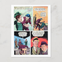 Vintage Gangster Comics Mob Boss bat Henchman