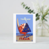 Carte Postale Vintage Garda Italia Travel (Debout devant)