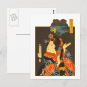 Carte Postale Vintage Geisha (Devant / Derrière)