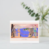 Carte postale Vintage George Barbier (Debout devant)