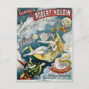 Carte Postale Vintage George Melies Illusion Fantastique