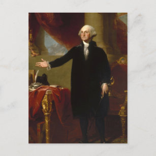 Carte Postale Vintage George Washington Portrait Peinture 2