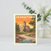 Carte Postale Vintage Georgetown Texas (Debout devant)