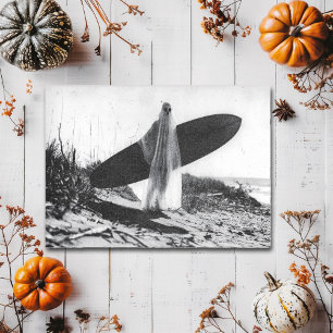 Carte Postale Vintage Ghost Surfer Plage Squelettes Halloween