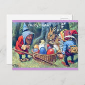 Carte postale vintage Gnomes de Pâques (Devant / Derrière)