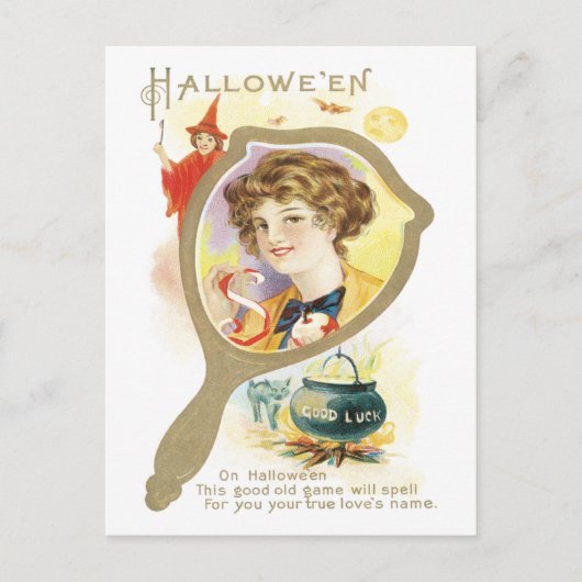 Carte postale Vintage Good Luck Mirror (Devant)