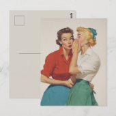 Carte Postale Vintage Gossip Girls Delft (Devant / Derrière)