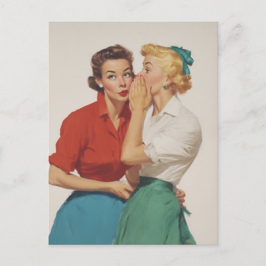 Carte Postale Vintage Gossip Girls Delft (Devant)