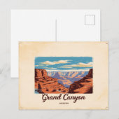 Carte Postale Vintage Grand Canyon, Arizona (Devant / Derrière)