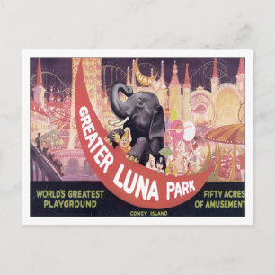 Carte Postale Vintage Grand Luna Park