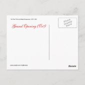 Carte postale Vintage Grand Ouverture (Dos)