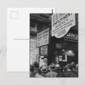 Carte postale vintage Grande Dépression (Devant / Derrière)