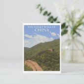 Carte Postale Vintage Grande Muraille de Chine Voyage (Debout devant)