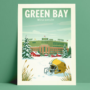 Carte Postale Vintage Green Bay Wisconsin